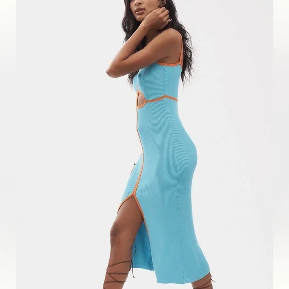 *Anthropologie Siempre Knit Contrast Midi Dress - Picture 5 of 6